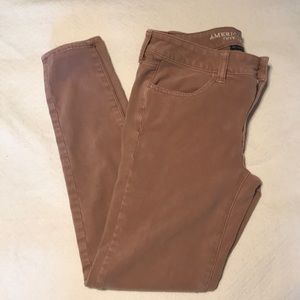 American Eagle Pink Jeggings Size 6